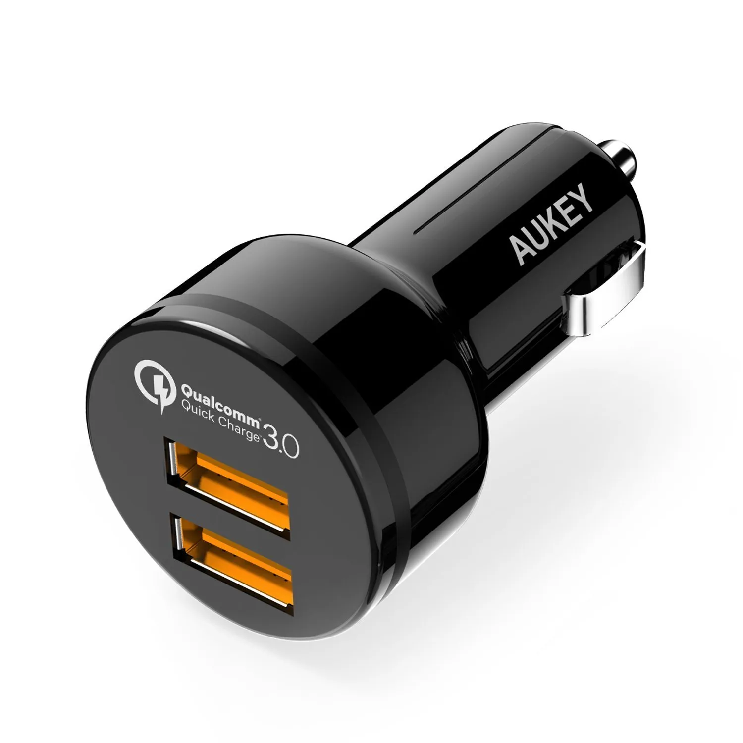 Tẩu sạc hai cổng hỗ trợ sạc nhanh Quick charge 3.0 Aukey CC-T8